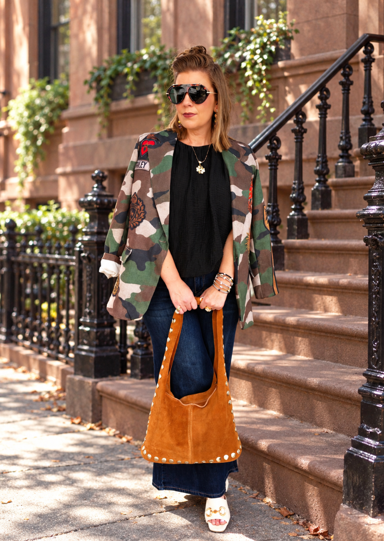 Sherry Suede Bag Camel