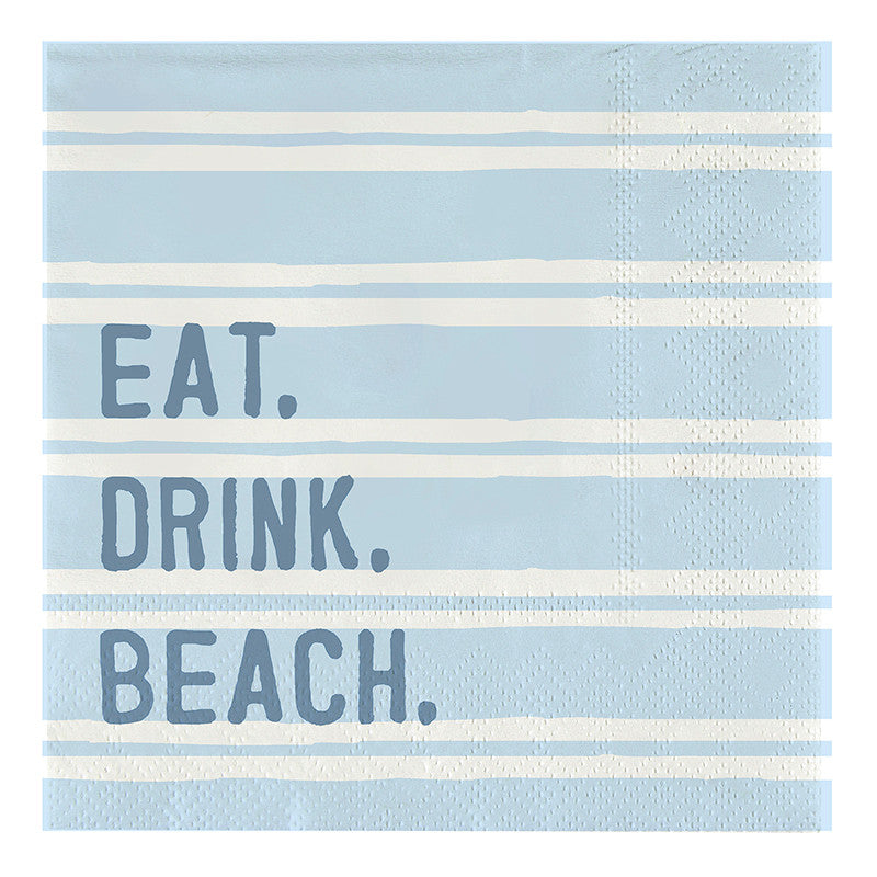 Paper Cocktail Napkins - Eat. Drink. Beach PREORDER EARLY FEB