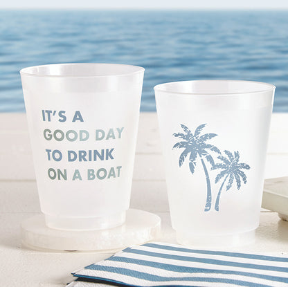 Frost Cups - Palm Tree - Set of 8 PREORDER EARLY FEB