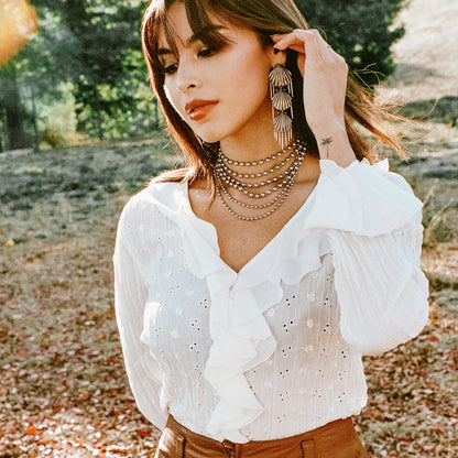 Celeste Necklace Antique Silver