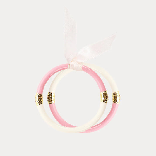 KIDS Pink/Ivory Yin & Yang All Season Bangles™ (Asb™)