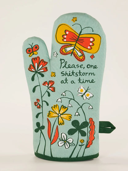 Please, One storm At A Time Oven Mitt