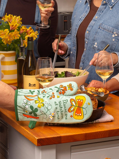 Please, One storm At A Time Oven Mitt