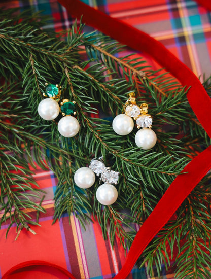 Abby - Double Earring - 18k Gold Plated - Belle of the Ball Collection