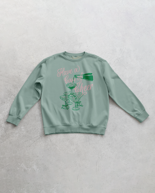 Underground Original Design: Have a Cup of Cheer Oversized 90's Sweatshirt