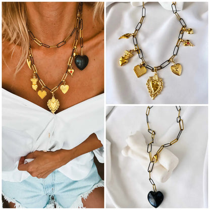 Heather Necklace* sold separately * black heart