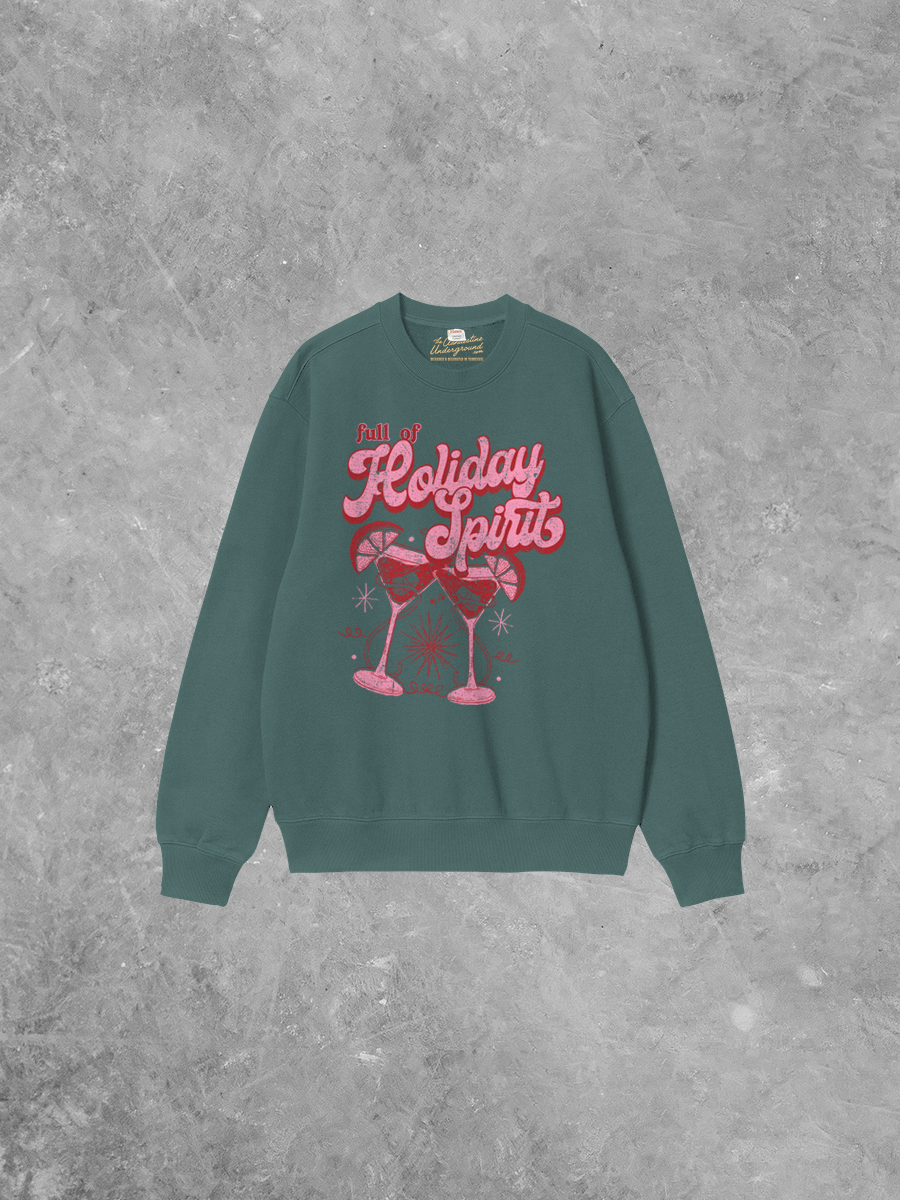 Underground Original Design: Full of Holiday Spirit Boxy Cotton 90's Sweatshirt