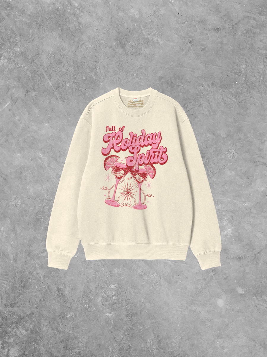 Underground Original Design: Full of Holiday Spirit Boxy Cotton 90's Sweatshirt