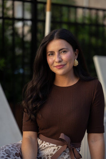 James Conch Shell Earring - 18k Plated Gold - Belle of the Ball Collection