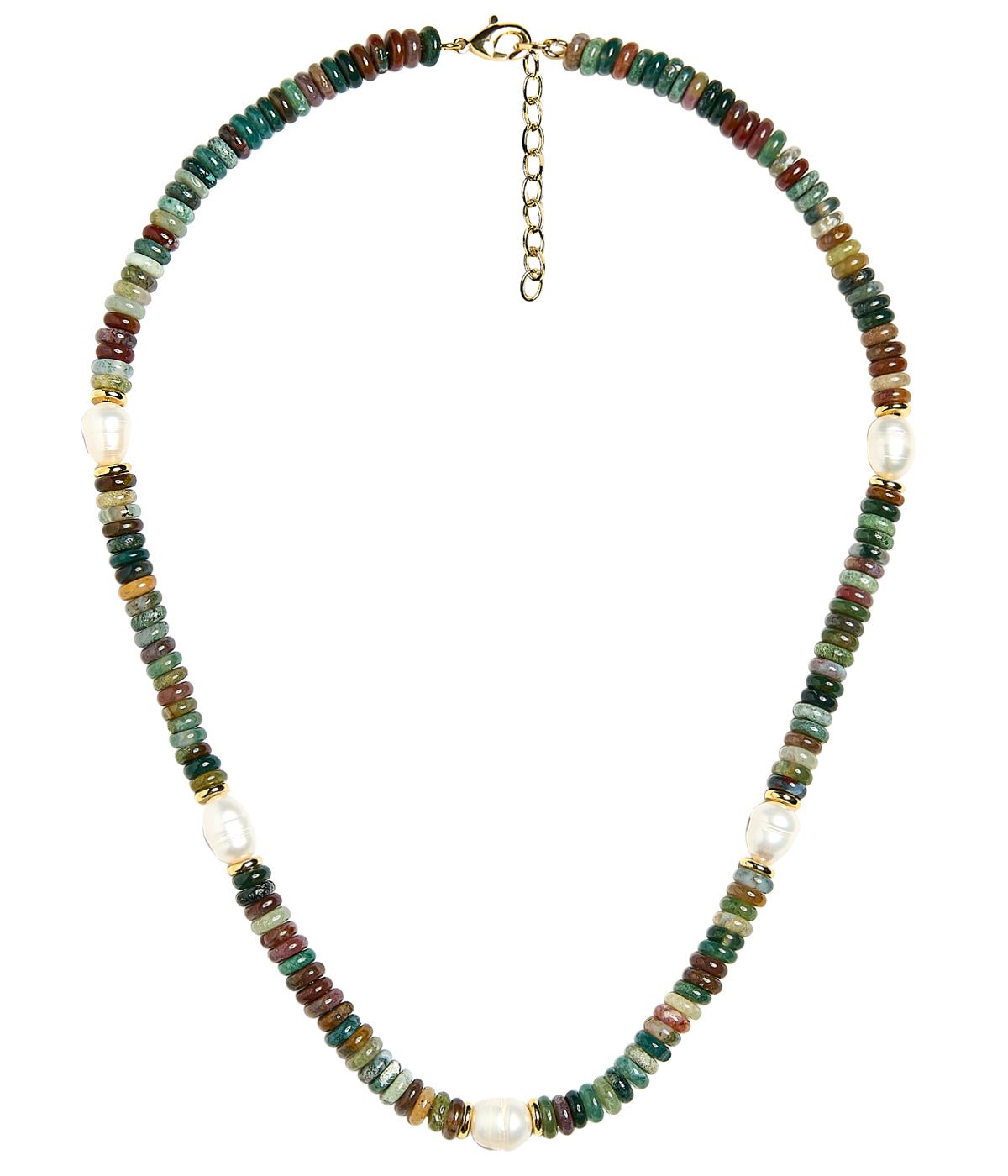 Jenny - Quartz Beaded Necklace with freshwater Pearl