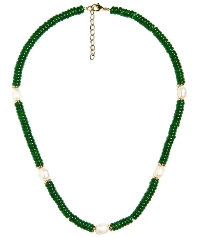 Jenny - Quartz Beaded Necklace with freshwater Pearl