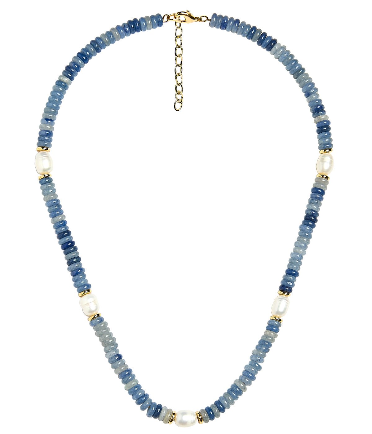 Jenny - Quartz Beaded Necklace with freshwater Pearl