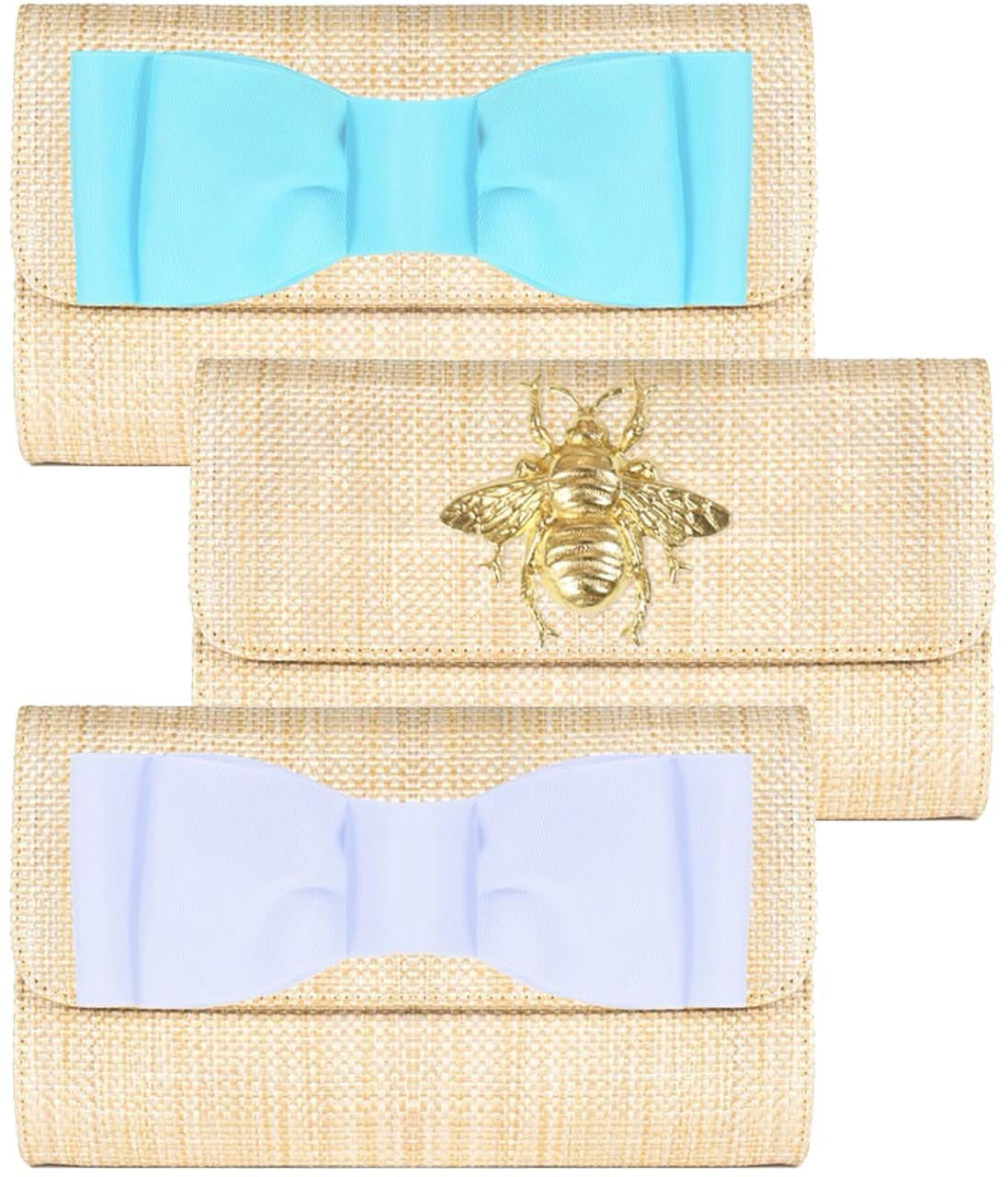 Avery Straw Clutch - Pinch Bow