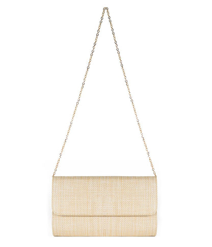 Avery Straw Clutch - Pinch Bow