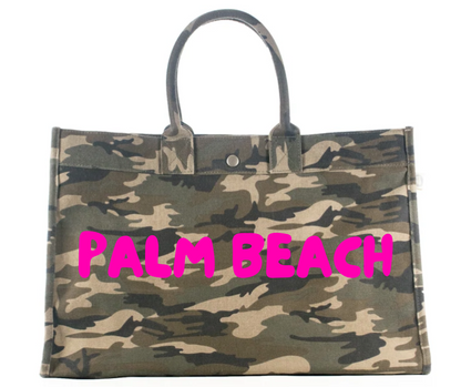 Palm Beach Camo Tote