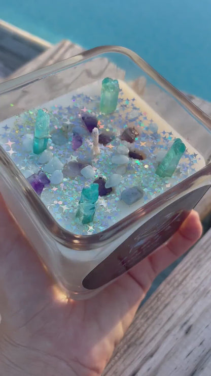 Mermaid Moon Goddess Candle