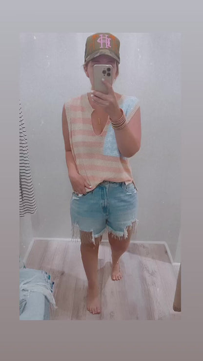 American Flag Sweater Top