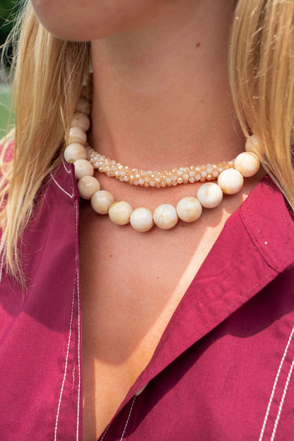 Ryan Beaded Acrylic Necklace