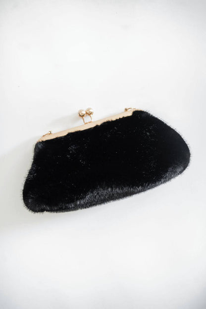 Sarah Faux Fur Clutch