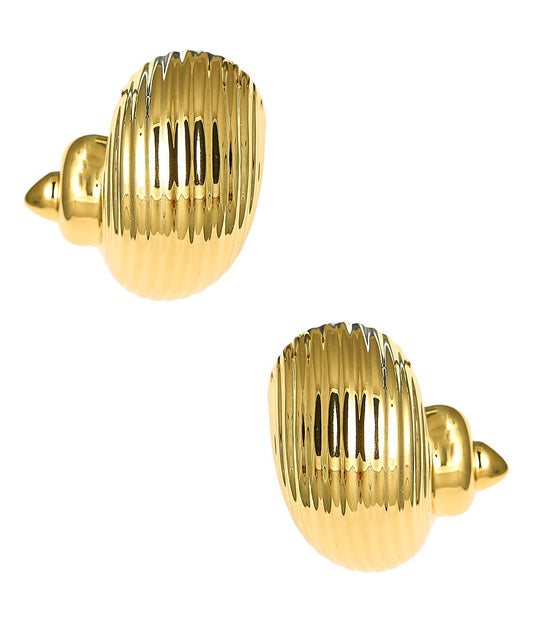 Soleil Conch Shell Earring - 18k Gold Plated