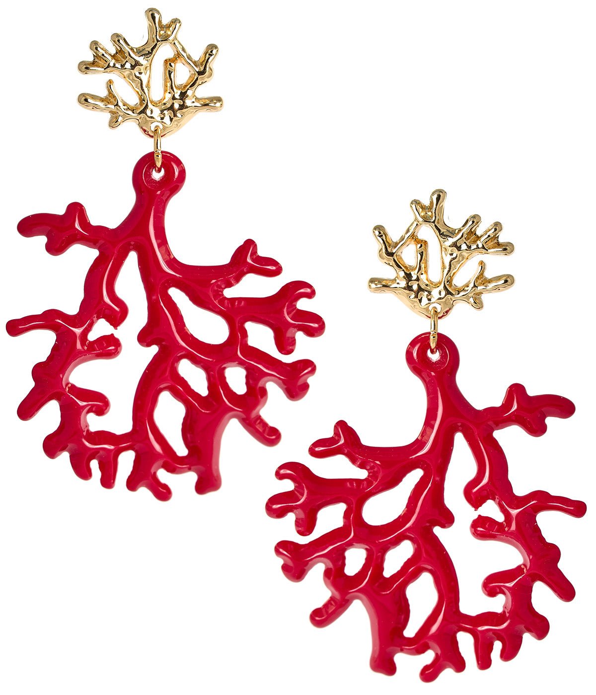 Tula - Coral Acrylic Earring