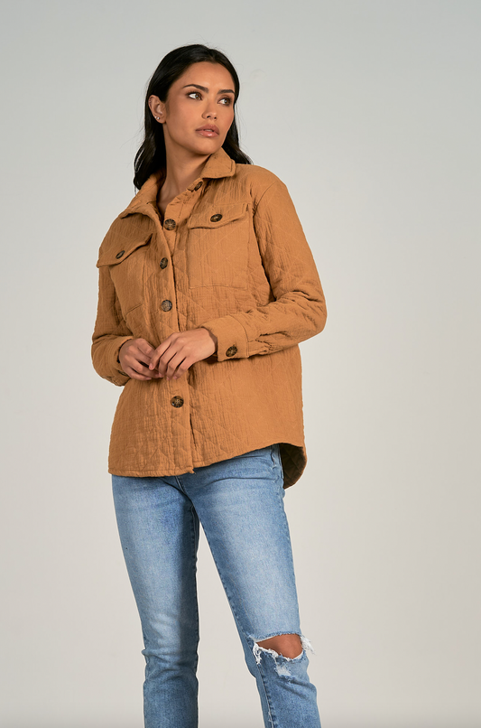 Copper Quilted Jacket