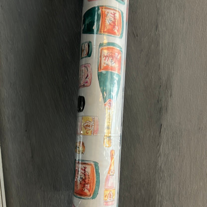 Wrapping paper champagne