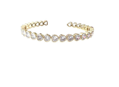 Cluster heart bracelet