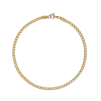 Curb chain anklet