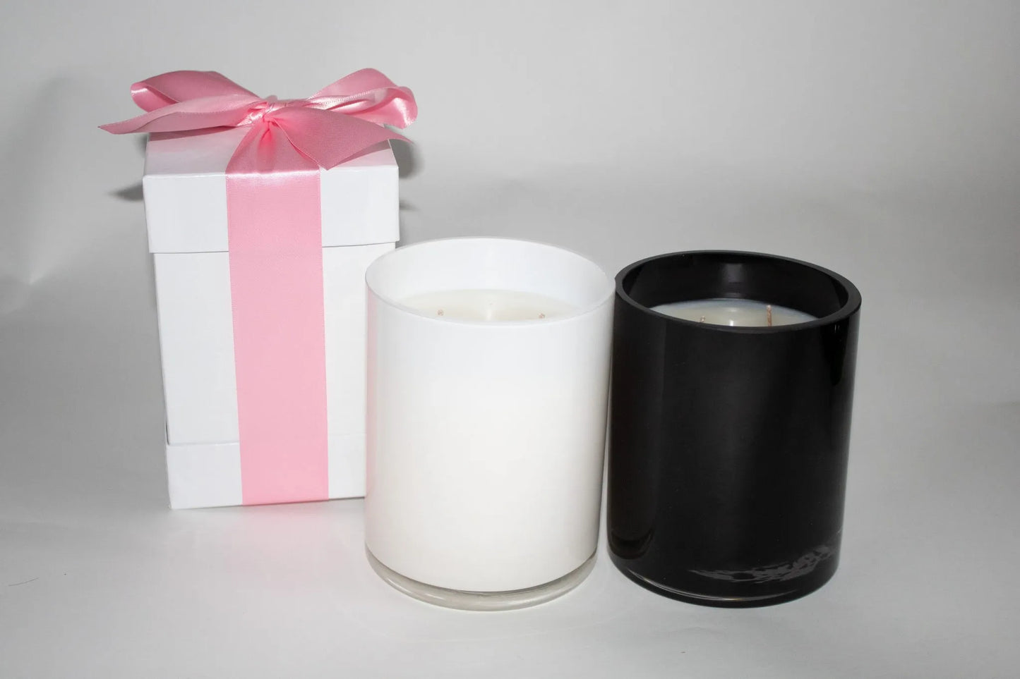 Basketweave Peony Candle